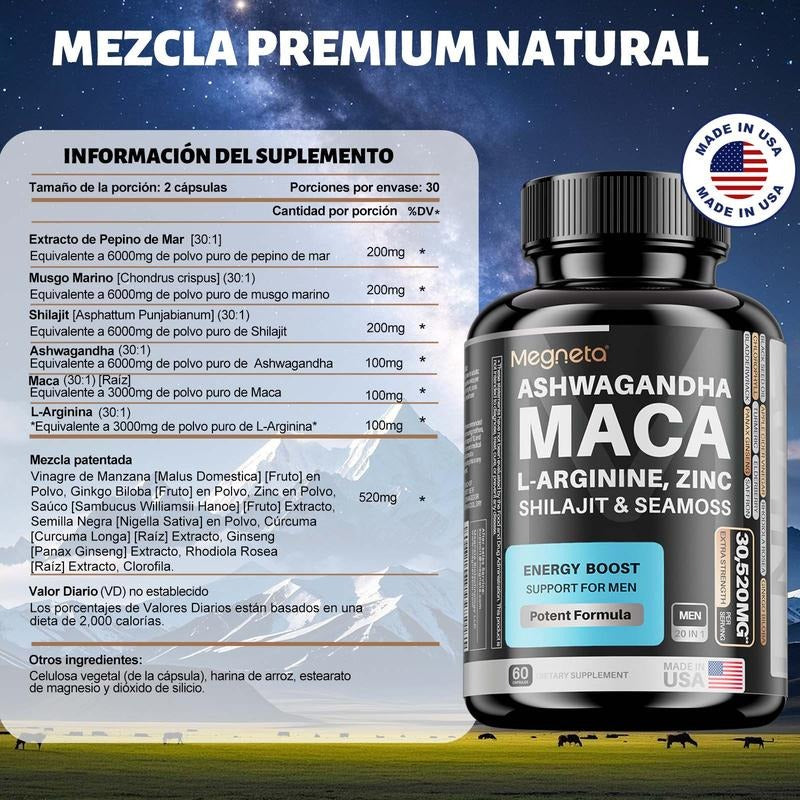 MEGNETA MACA NEGRA PERUANA | MEN